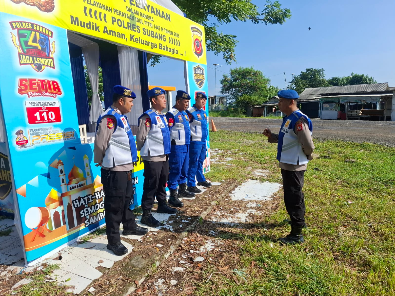 Polisi Intensifkan Patroli Jalan Kaki di Pelabuhan dan Pantai Patimban, Amankan Ops Ketupat Lodaya 2026