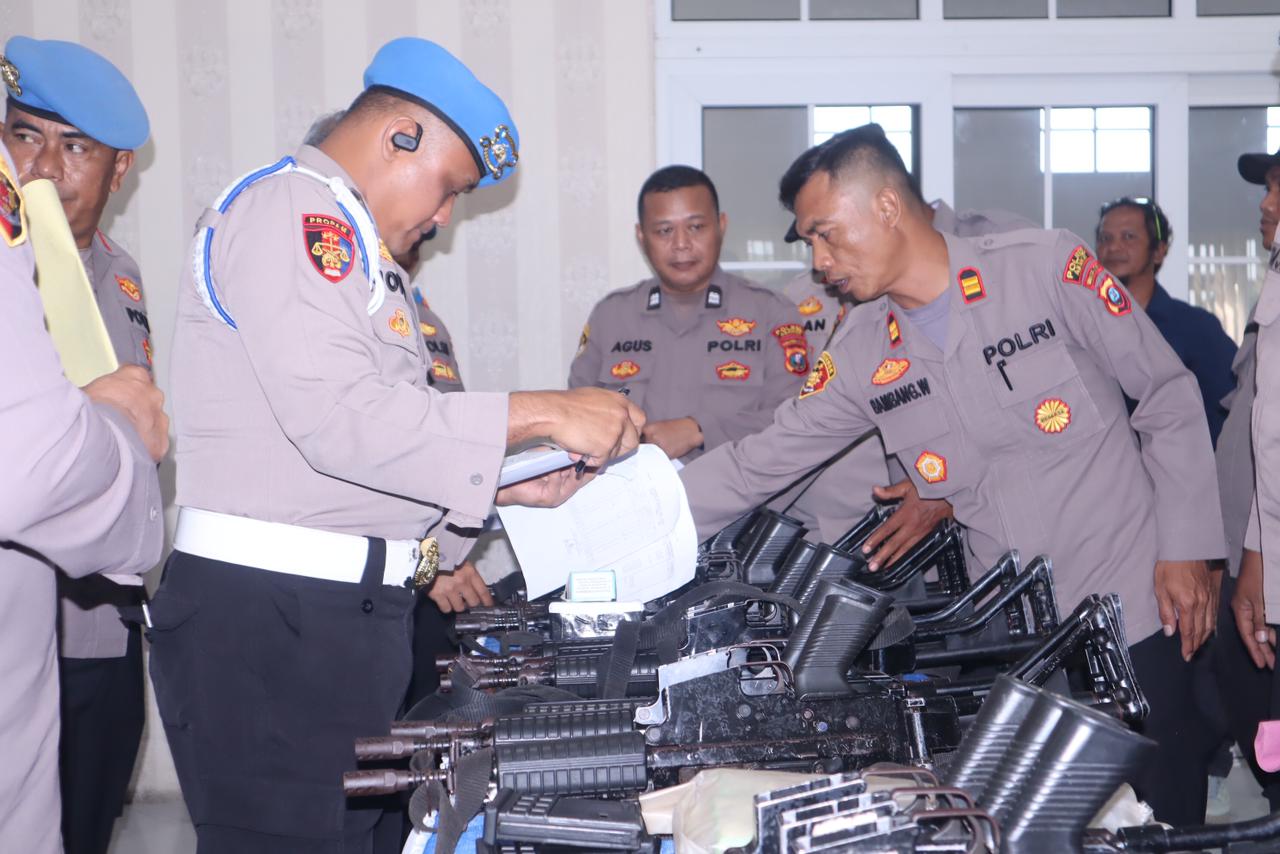 Propam Mabes Polri dan Polda Sumut Laksanakan Mitigasi Risiko Senpi di Polres Asahan
