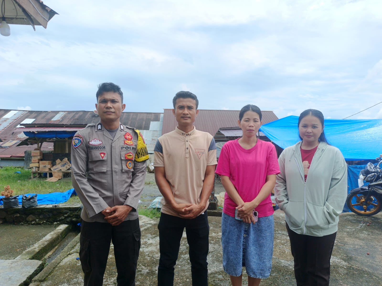 POLSEK MANDREHE POLRES NIAS GELAR SOSIALISASI OPERASI PEKAT TOBA 2025 DI DESA FADORO